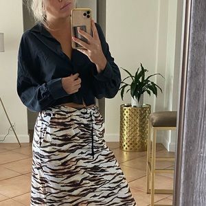 Zara shirt + maxi skirt bundle